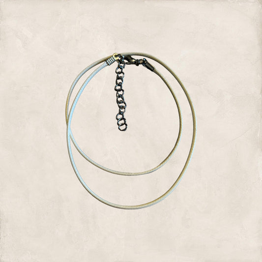 Nylon rope 50 cm - white
