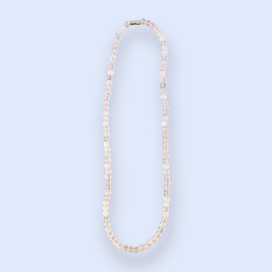 Rose quartz choker necklace
